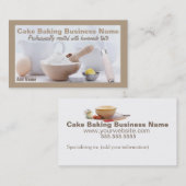 専門のケーキのベーキングの名刺 名刺 (正面/裏面)