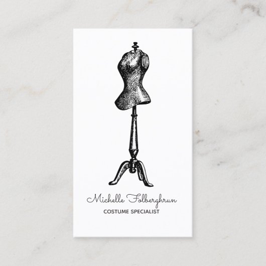 専門のコスチュームデザイナーの専門家のスタイリスト 名刺 (正面)