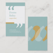 専門のコピーライターの名刺 名刺 (正面/裏面)