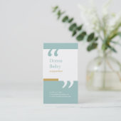 専門のコピーライターの名刺 名刺 (スタンド正面)