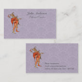 専門のコメディアン-裁判所のこっけい者 名刺 (正面/裏面)