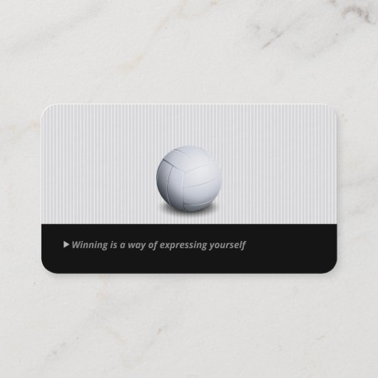 専門のコーチ|のバレーボールのマスターのスポーツ 名刺 (裏面)