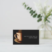 専門のコーヒー名刺 名刺 (スタンド正面)