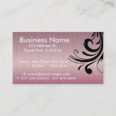 専門のサロンの美容師のアポイントメントカード 予約カード (裏面)