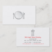 専門のシェフの名刺 名刺 (正面/裏面)