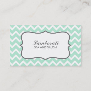 専門のシェブロンのジグザグパターンのメーキャップアーティスト 名刺