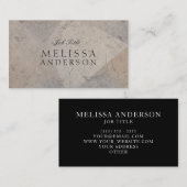 専門のシックな大理石 名刺 (正面/裏面)