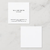 専門のシンプルな名刺 スクエア名刺 (正面/裏面)