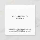 専門のシンプルな名刺 スクエア名刺 (正面)