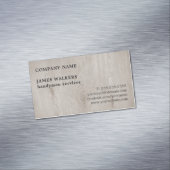 専門のシンプルな木の床の便利屋 マグネット名刺 (インサイチュ)