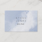 専門のスカイブルーのモダンの抽象芸術パターン 名刺 (正面)