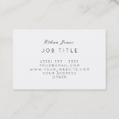 専門のスカイブルーのモダンの抽象芸術パターン 名刺 (裏面)