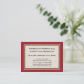 専門のスケートで滑るのコーチのエレガントなヴィンテージ 名刺 (スタンド正面)