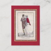 専門のスケートで滑るのコーチのエレガントなヴィンテージ 名刺 (裏面)