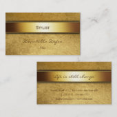 専門のスタイリスト|の上品なエレガント 名刺 (正面/裏面)