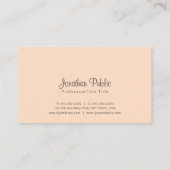 専門のスタイリッシュなデザインのトレンディーはモダンを着色します 名刺 (裏面)