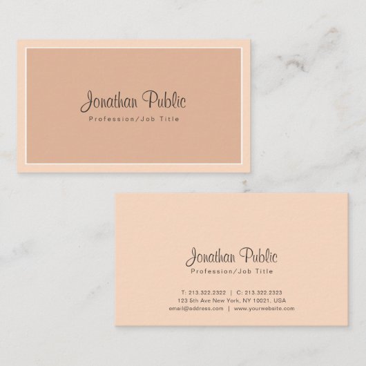 専門のスタイリッシュなデザインのトレンディーはモダンを着色します 名刺 (正面/裏面)