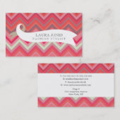 専門のスタイリッシュなファッションビジネスカード 名刺 (正面/裏面)