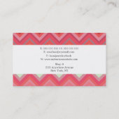 専門のスタイリッシュなファッションビジネスカード 名刺 (裏面)