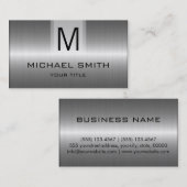 専門のステンレス鋼の金属のモノグラム 名刺 (正面/裏面)