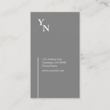 専門のタイポグラフィの縦の名刺