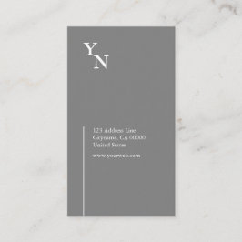 専門のタイポグラフィの縦の名刺 名刺