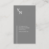 専門のタイポグラフィの縦の名刺 名刺 (正面)