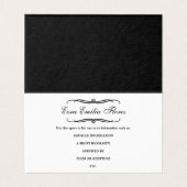 専門のダマスク織によって折られる記念カード (内部フラット)