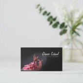 専門のダンサーのスタジオのダンス学校カード 名刺 (スタンド正面)