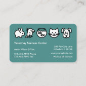 専門のデザインの獣医の名刺 名刺 (正面)