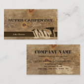 専門のデッキの木製の大工仕事修理 名刺 (正面/裏面)