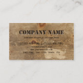 専門のデッキの木製の大工仕事修理 名刺 (裏面)