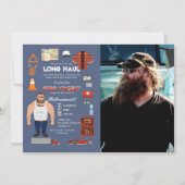 専門のトラック運転手の写真の招待状 招待状 (正面)