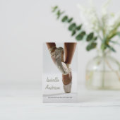 専門のバレエダンサーのスタジオの劇場カード 名刺 (スタンド正面)