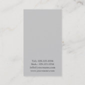 専門のバレエダンサーのスタジオの劇場カード 名刺 (裏面)