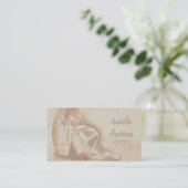 専門のバレエダンサーのスタジオの劇場カード 名刺 (スタンド正面)