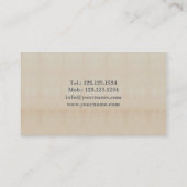 専門のバレエダンサーのスタジオの劇場カード 名刺 (裏面)