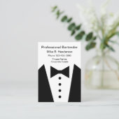 専門のバーテンダーかコンシェルジュ 名刺 (スタンド正面)