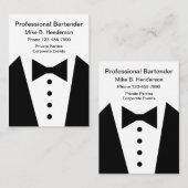 専門のバーテンダーかコンシェルジュ 名刺 (正面/裏面)
