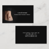 専門のパーソナルトレーナーのフィットネスのスポーツ 名刺 (正面/裏面)