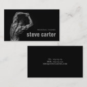 専門のパーソナルトレーナーのボディービルダーカード 名刺 (正面/裏面)