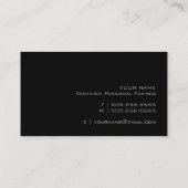 専門のパーソナルトレーナーの名刺 名刺 (裏面)