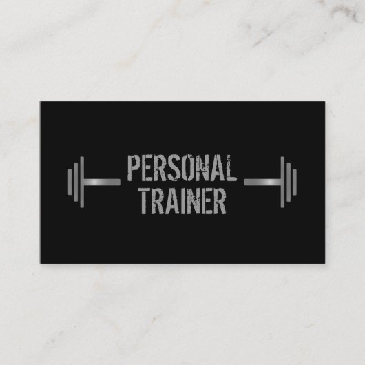 専門のパーソナルトレーナーの名刺 名刺 (正面)