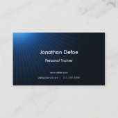 専門のパーソナルトレーナー|の青い調子 名刺 (裏面)