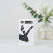 専門のパーソナルトレーナー/フィットネスカード 名刺 (スタンド正面)