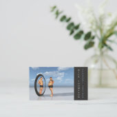 専門のパーソナルトレーナー/フィットネスカード 名刺 (スタンド正面)