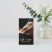 専門のパーソナルトレーナー/フィットネスカード 名刺 (スタンド正面)