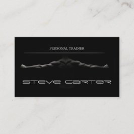 専門のパーソナルトレーナー/ボディービルダーカード 名刺