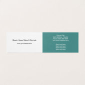 専門のビーチの不動産のヤシの木のデザイン 名刺 (内部フラット)