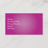 専門のピンクの名刺 名刺 (裏面)
